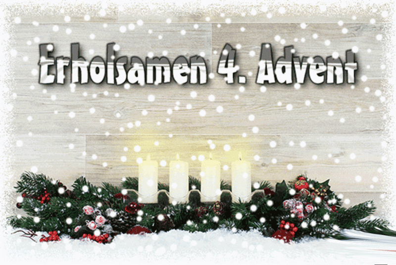 Wir wünschen einen schönen, besinnlichen 4. Adventsonntag